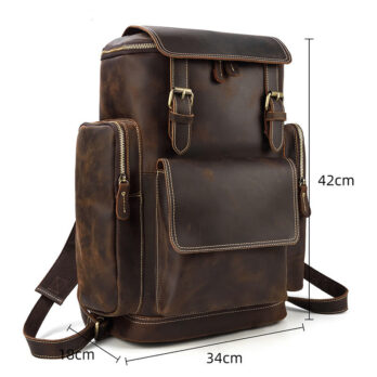 Men’s leather backpack