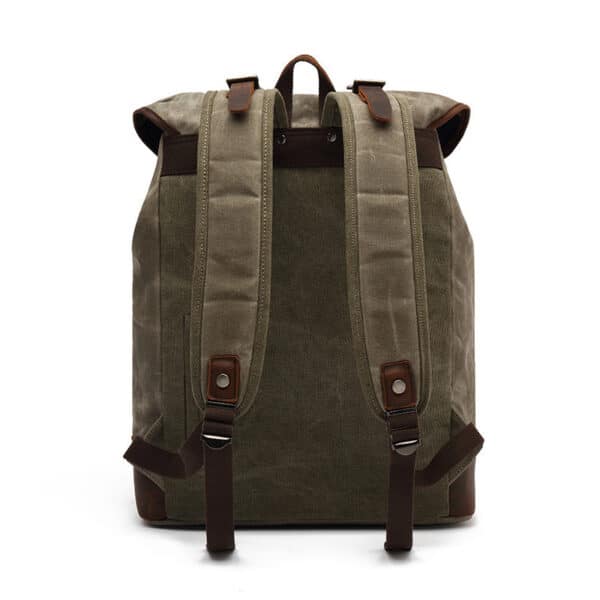 Battuta Canvas & Leather Travel Backpack