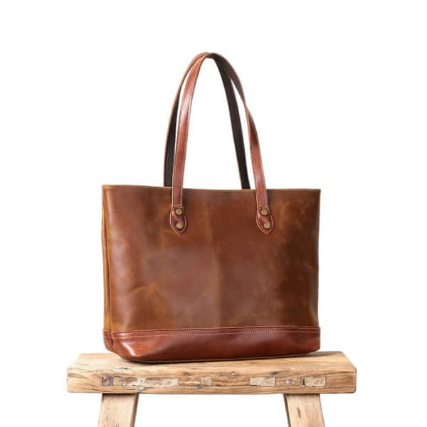 Ember Leather Tote Bag