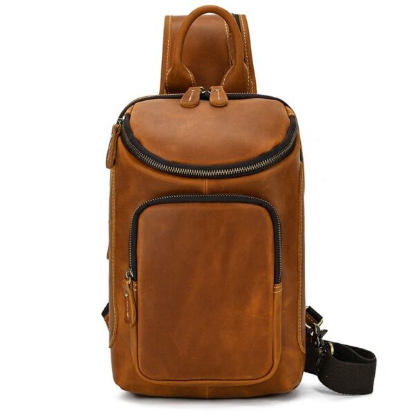 Bryson Leather Sling Bag front view
