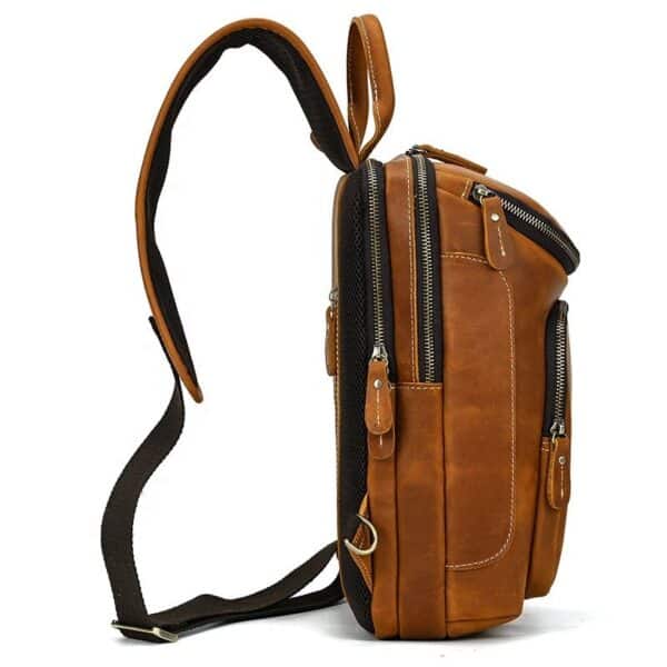 Bryson Leather Sling Bag left side view