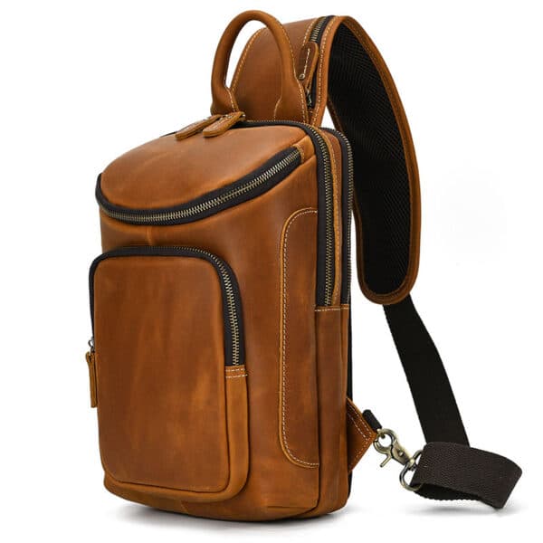 Bryson Leather Sling Bag right side view
