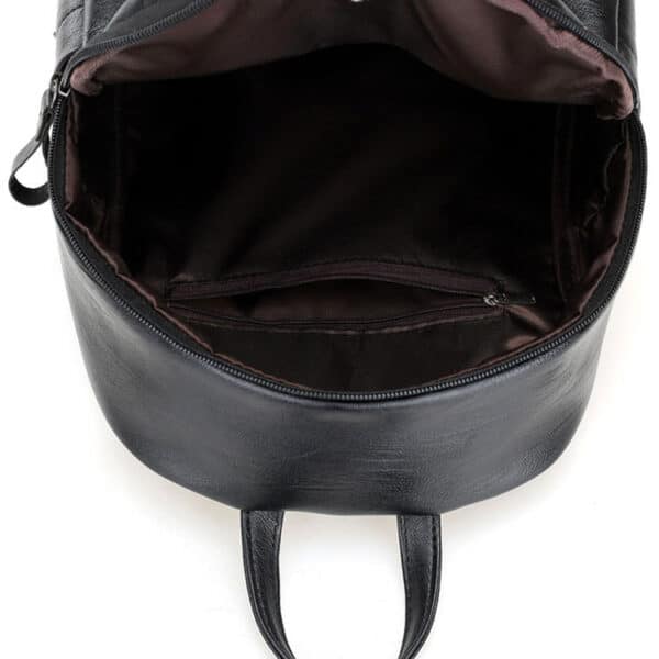Little Lux Women's Mini Leather Backpack interior view
