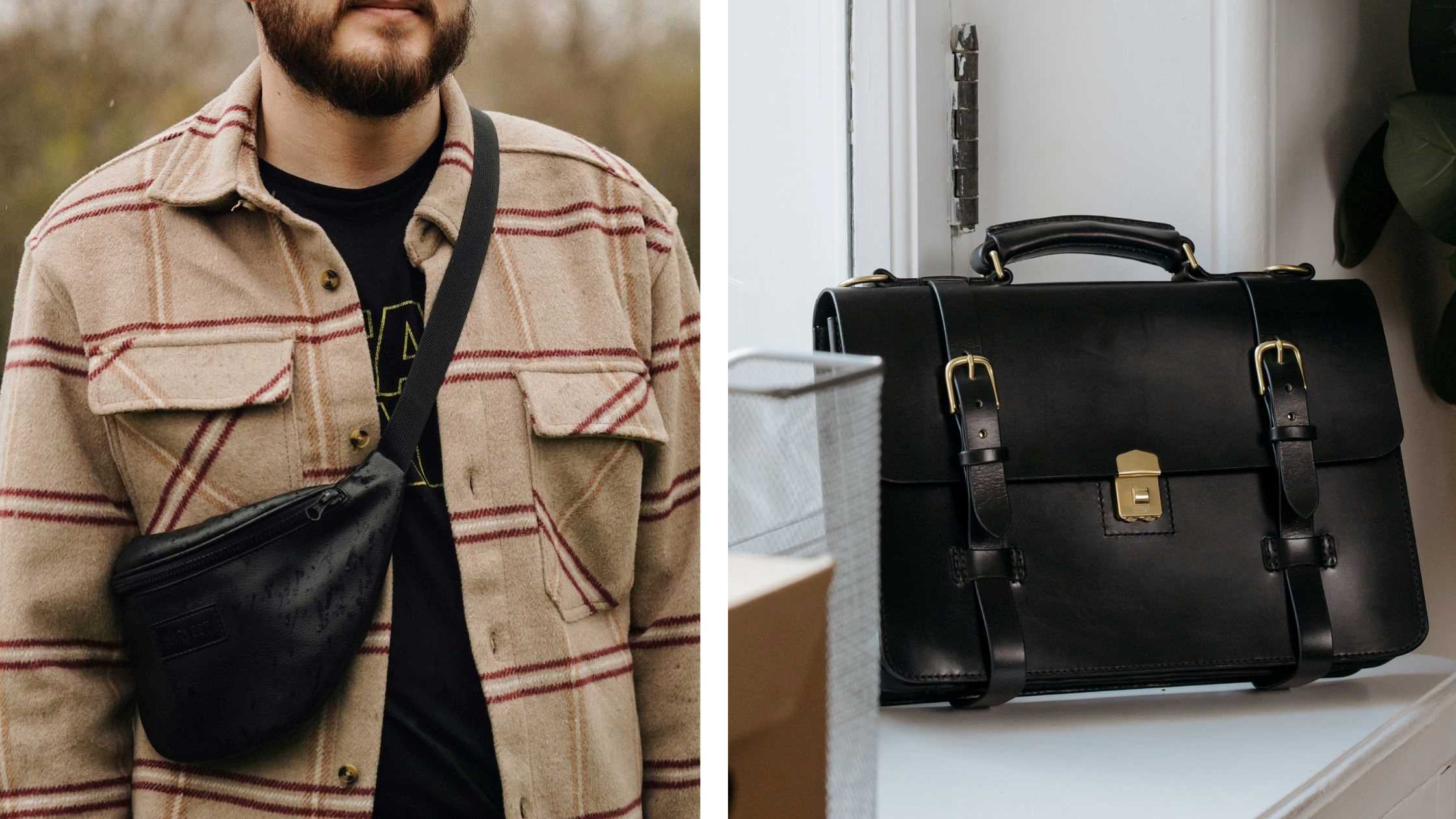 Comparison between leather sling bag and leather messenger bag