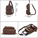 Mario Leather Chest Bag