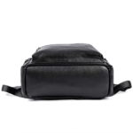 Carbon Black Leather Backpack