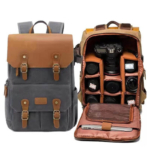 Casual Canvas Leather Backpack