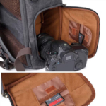 Casual Canvas Leather Backpack