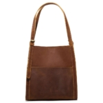 Tall Leather Tote