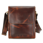 Brown Leather Messenger Bag
