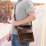 Brown Leather Messenger Bag