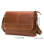 Buffalo Leather Messenger Bag