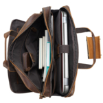 Plume Leather Messenger Bag