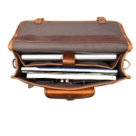 Full Grain Classic Leather Briefcase - Image 6