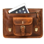 Full Grain Classic Leather Briefcase - Image 8