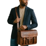 Full Grain Classic Leather Briefcase - Image 3