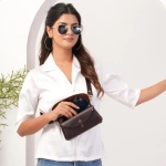 Brown Leather Crossbody Sling Bag - Image 6