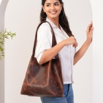 Dakota Dark Brown Large Tote Bag - Image 7
