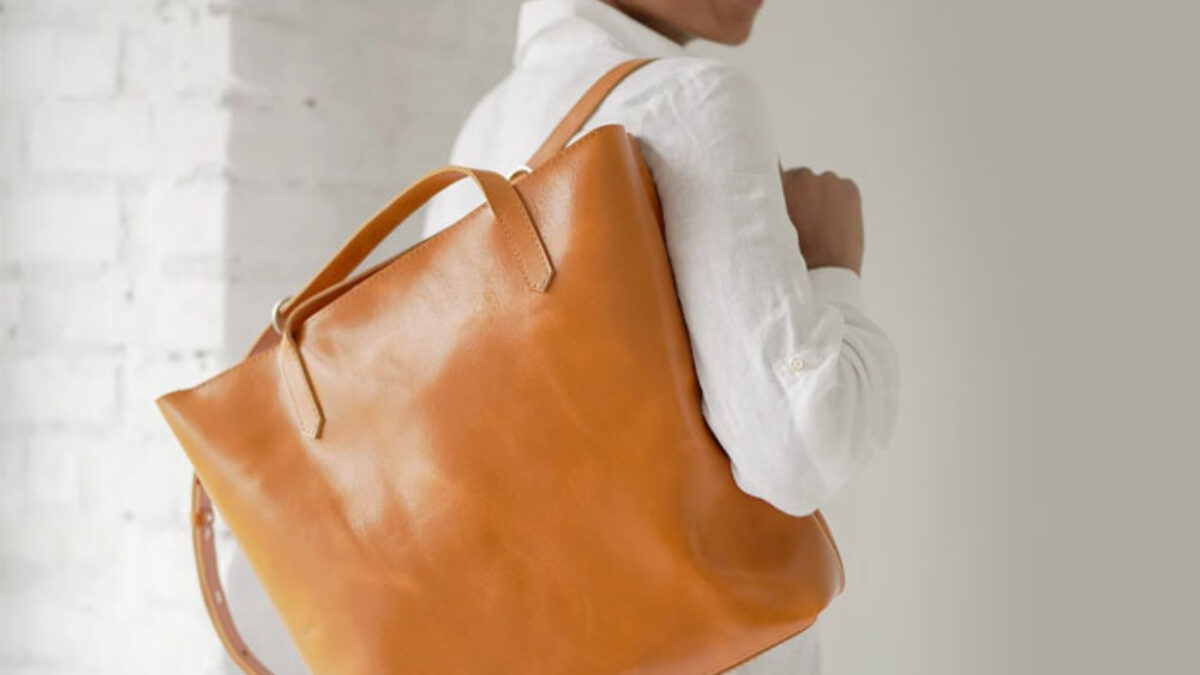Gwyneth Tan Leather Convertible Backpack Tote – ULB Backpack