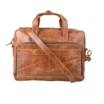 Jared Leather Laptop  Messenger Bag - Image 5