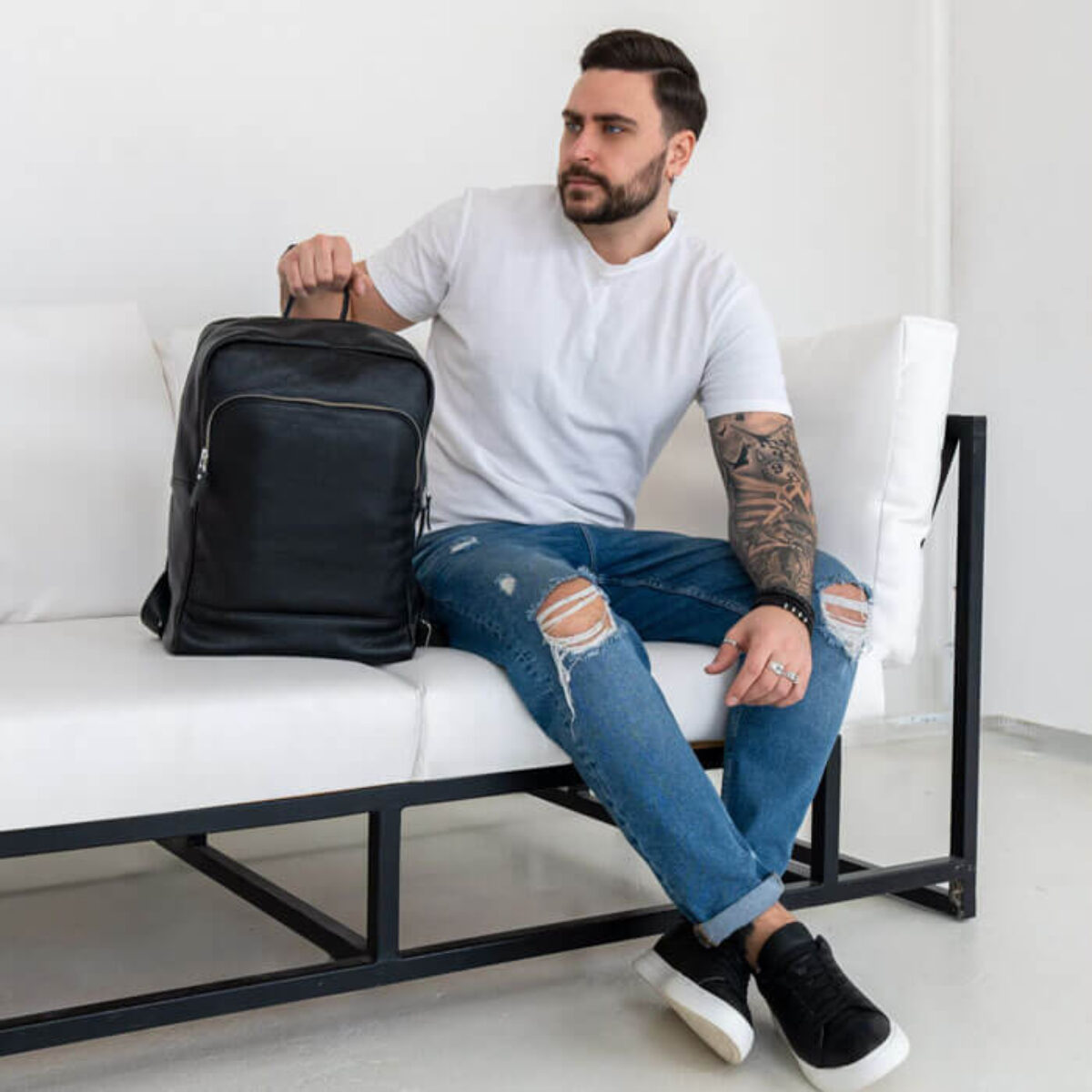 best leather backpack women Women's Genuine Leather Backpacks, Best Leather Women's Backpack for School, Full Grain Leather Backpack for Women Black