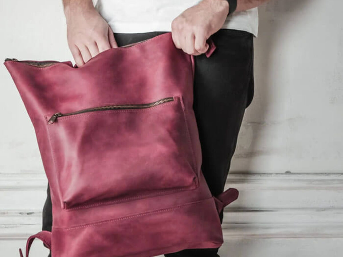 burgundy faux leather backpack Travel Buddy In Wine quality leather Jewell by Thirty-One Burgundy Vegan