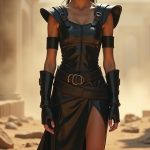 Genuine Leather Armored Gladiator Dress