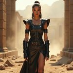 Genuine Leather Armored Gladiator Dress