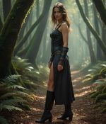 Premium Leather Corset Top Fantasy Battle Dress