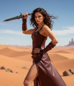 Handcrafted Leather Armor Corset Dress with Belts and Bracers
