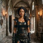 Genuine Leather Armored Gladiator Dress