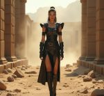 Genuine Leather Armored Gladiator Dress